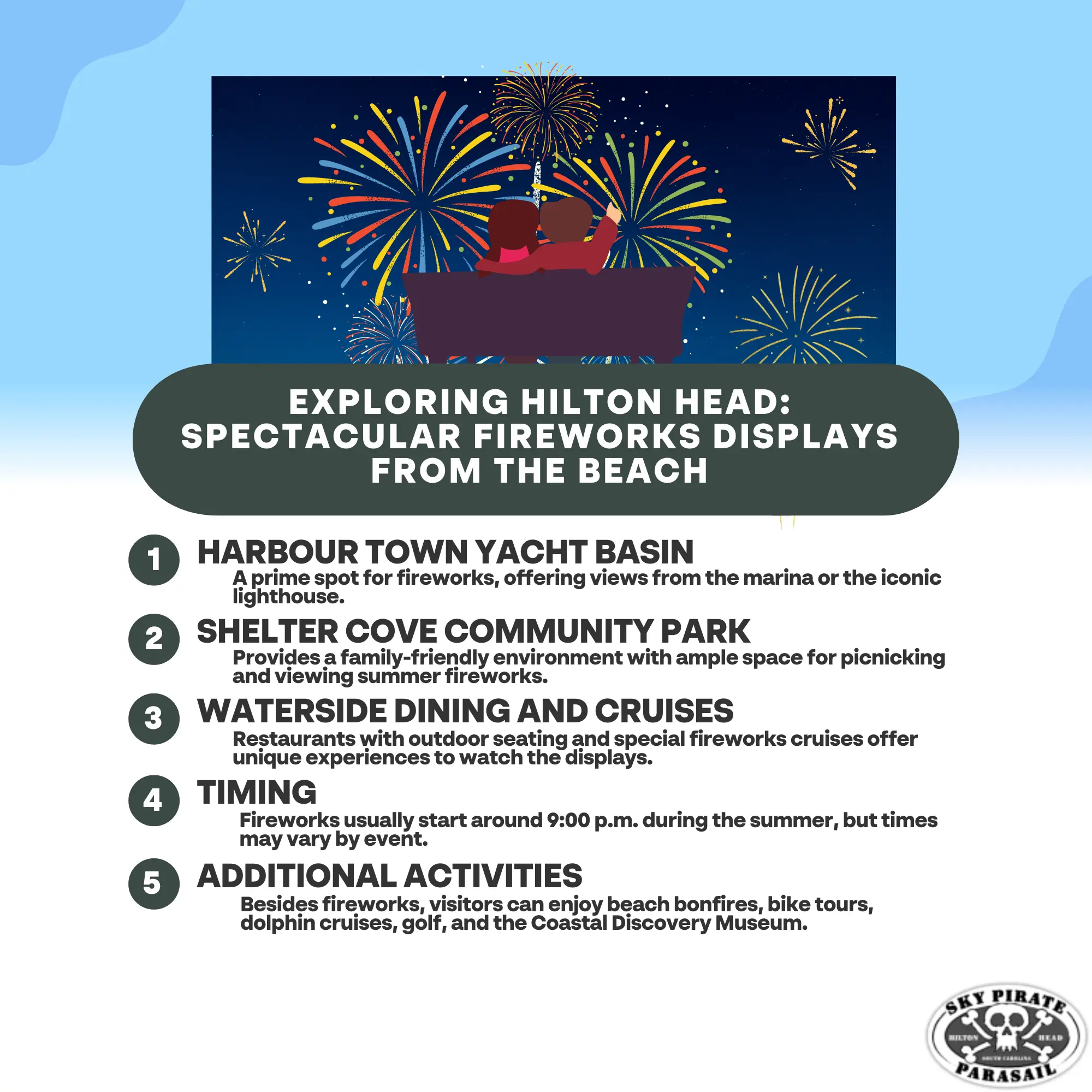 Exploring Hilton Head: Spectacular Fireworks Displays from the Beach | SPP